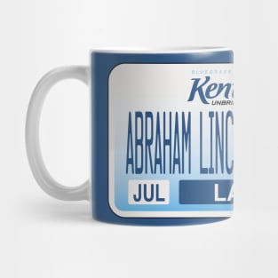 Abraham Lincoln Birthplace National Historical Park license plate Mug